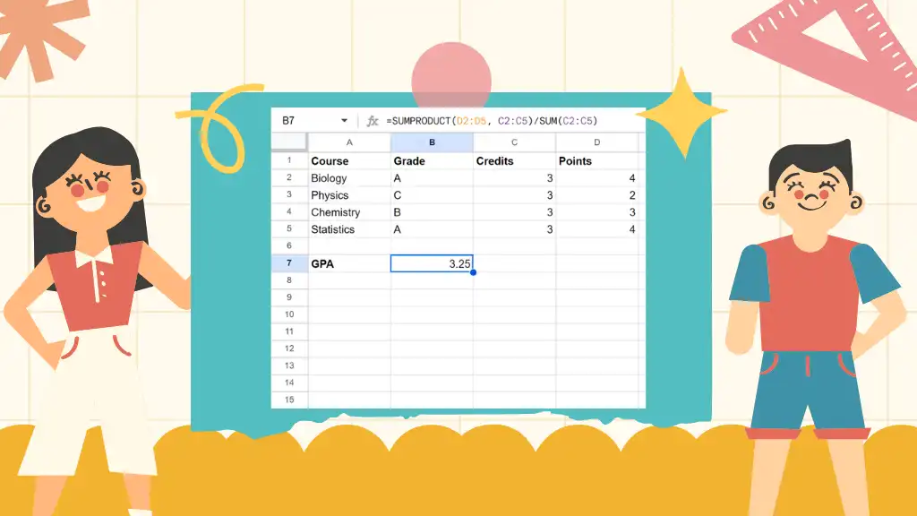 How to Calculate Grades in Google Sheets 4 Assign Letter Grades Automatically